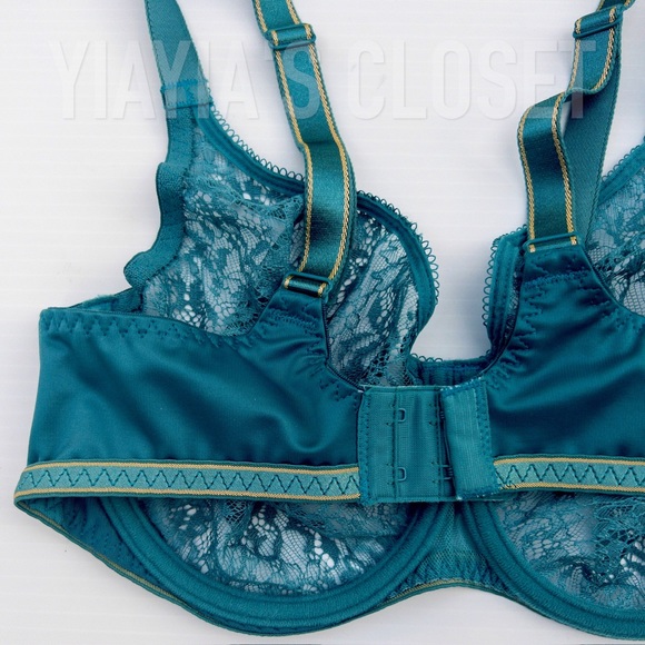 Empreinte 30E Allure 07205 Seamless Lace Underwire T-Shirt Bra in Jade/Green - Picture 11 of 16